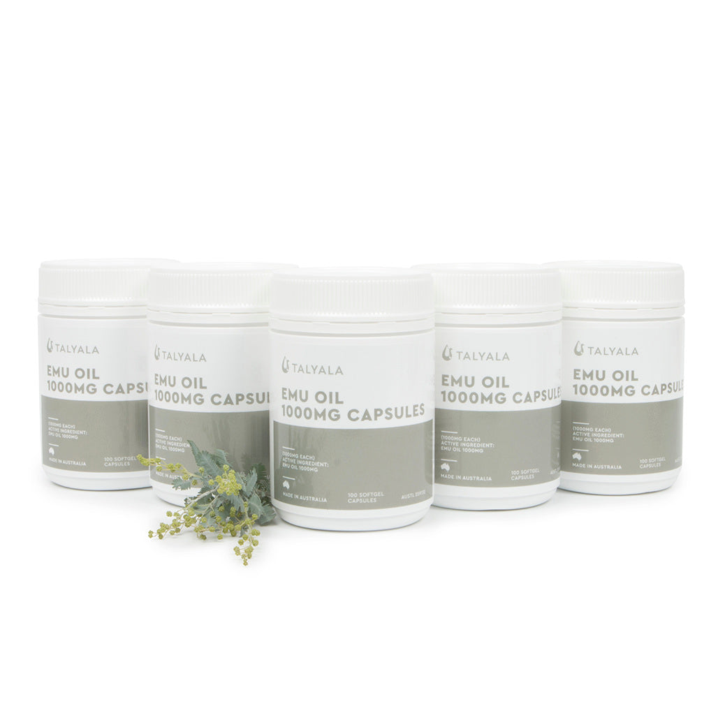 5 x Emu Oil Capsules 1000mg
