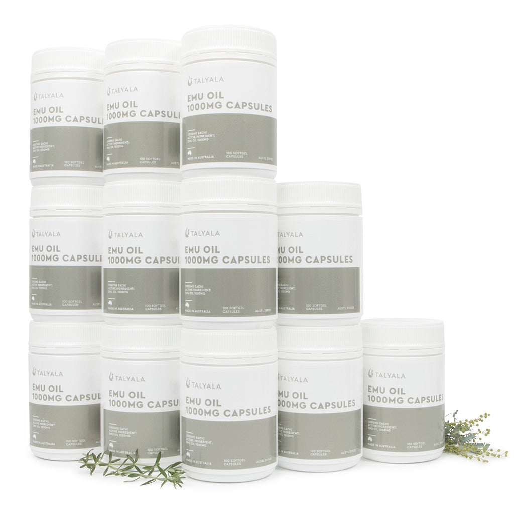 12 x Emu Oil Capsules 1000mg