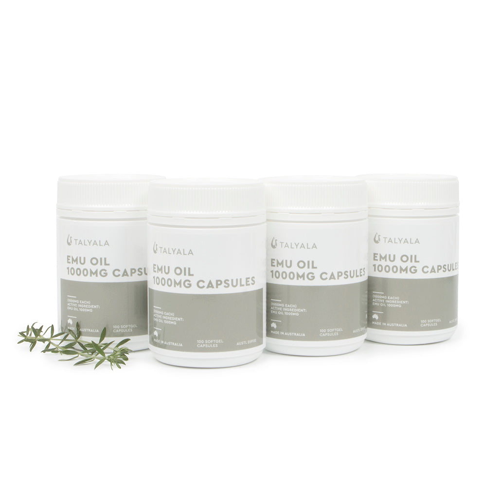 4 x Emu Oil Capsules 1000mg
