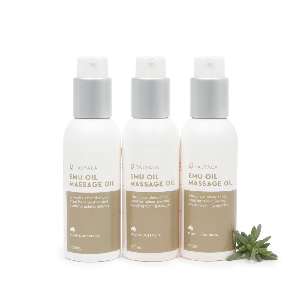 3 x 100ml Emu Massage Oil