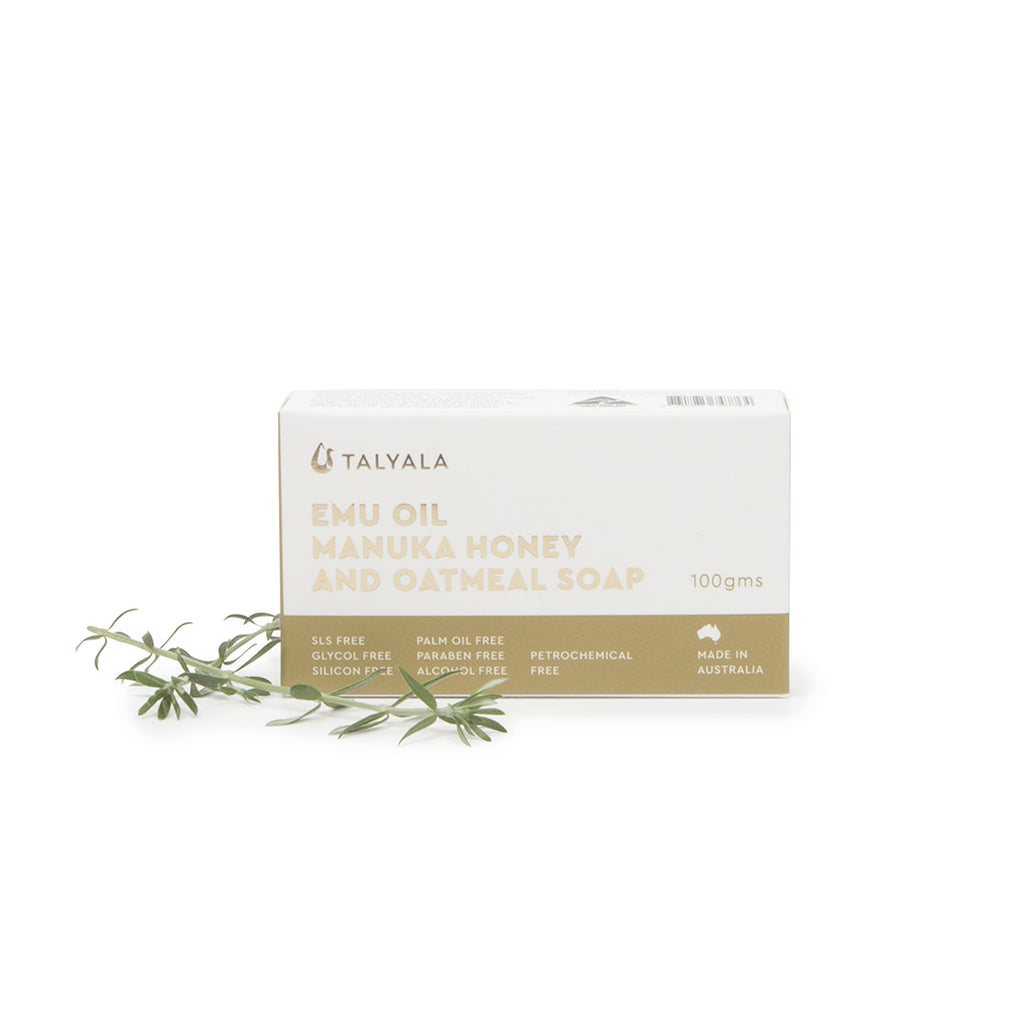 Manuka Honey & Oatmeal Emu Oil Soap 100g