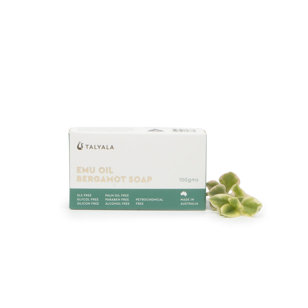 Bergamot Green Clay Emu Oil Soap 100g