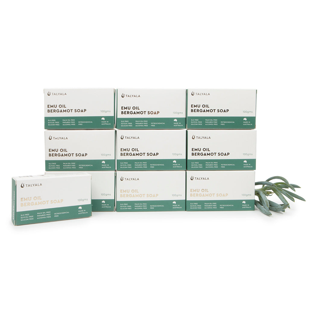 Emu Oil Soap - 10 x Bergamot