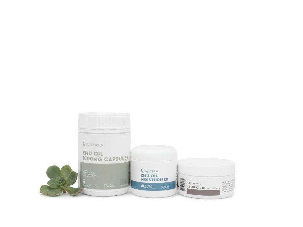 Special:  1 x Capsules, 100g Moisturiser & 100g Sport Rub